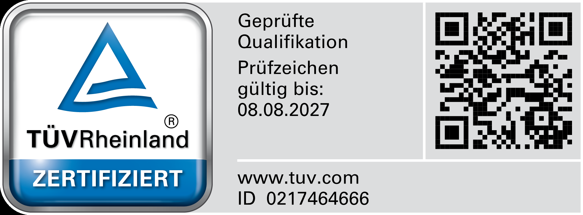 TÜV Rheinland Prüfsiegel